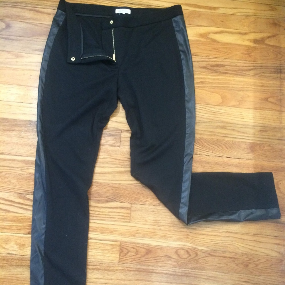 Calvin Klein moto leggings black sz 14